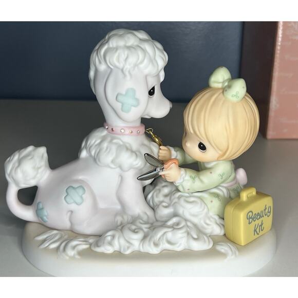 Precious Moments Other - Vintage Precious Moments Porcelain Figurine "Loving, Caring And Shearing"